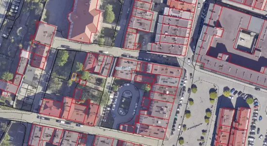 mapa z wizualizacją położenia garażu