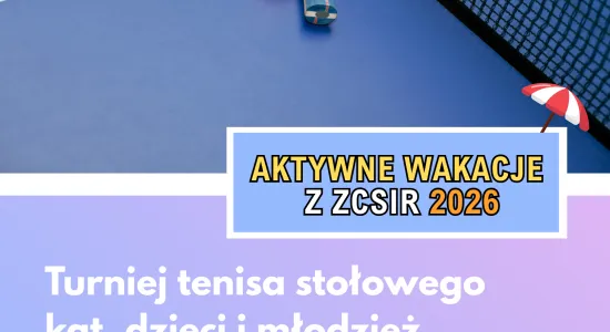 TURNIEJ TENISA STOŁOWEGO