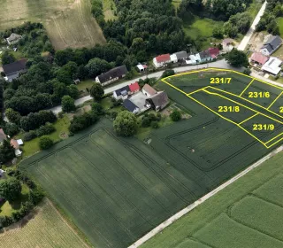 * wizualizacja granic działek ma charakter poglądowy