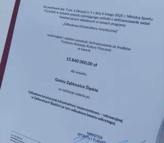 konferencja na Stadionie Miejskim - przekazanie historycznej dotacji na budowę letniego basenu 