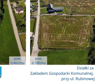 Działki za Zakładem Gospodarki Komunalnej, przy ul. Rubinowe