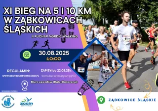  XI Bieg na 5 i 10 km w Ząbkowicach Śląskich oraz II Puchar Nordic  Walking