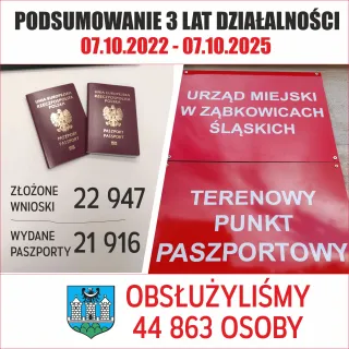 3 rok działalności Terenowego Punktu Paszportowego 
