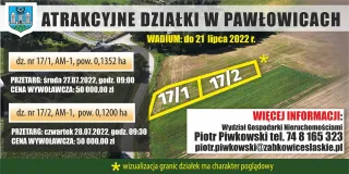 pawłowice kafelek 2 działki z dopiskiem