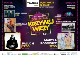 20220708 plakat DNI I NOCE KRZYWEJ WIEŻY