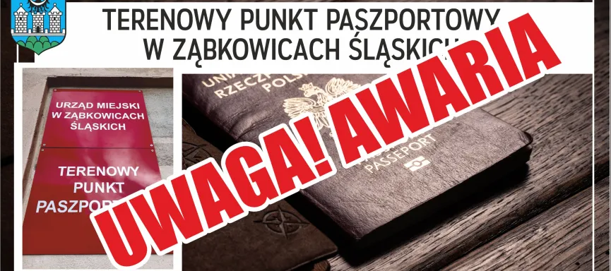 Terenowy Punkt Paszportowy w Ząbkowicach Śląskich wyłączony z obsługi