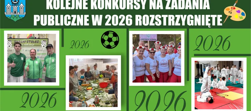 KONKURSY na realizację zadań publicznych  w zakresie wspierania i upowszechniania kultury fizycznej i sportu oraz wspierania i upowszechniania kultury i sztuki