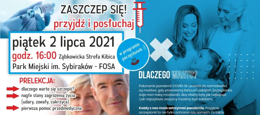 plakat promocja szczepień seniorzy