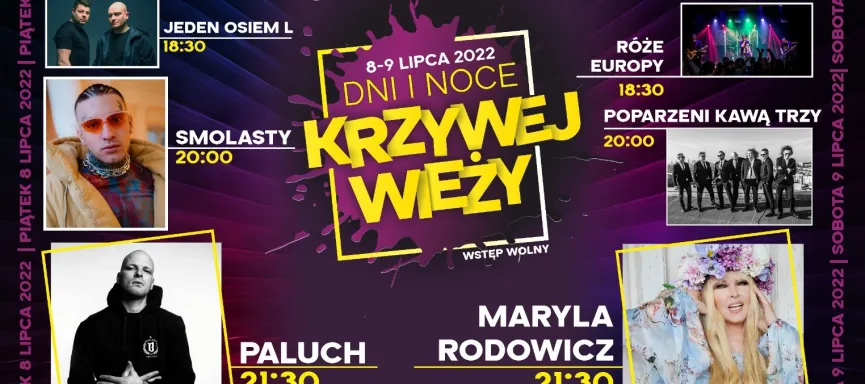 plakat DNI I NOCE KRZYWEJ WIEŻY