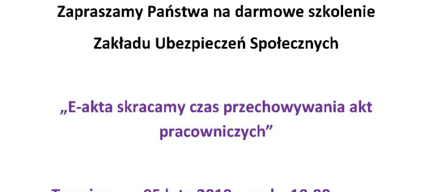 zaproszenie na e-AKTA