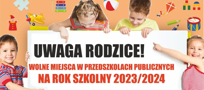 wolne miejsca w przedszkolach 2023-2024 kafelek