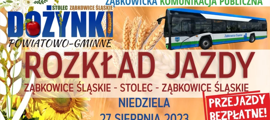 rozkład jazdy dożynki KAFELEK