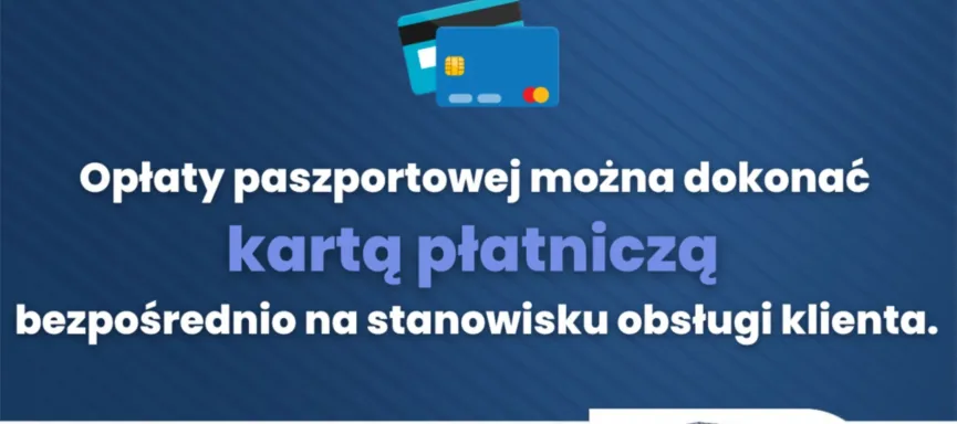 opłata paszportowa kartą