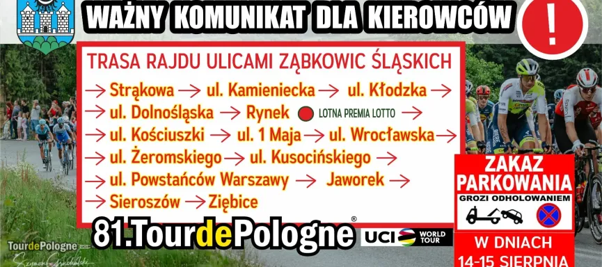 grafika ZAKAZ PARKOWANIA kafelek do newsa